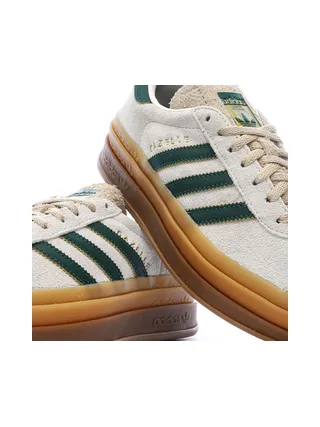 Baskets Beige/Vert Femme Adidas Gazelle Bold 7