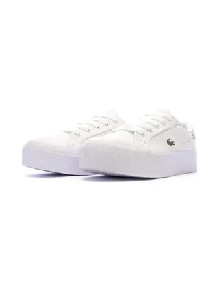 Baskets Blanches/Roses Femme Lacoste Ziane Platform 6