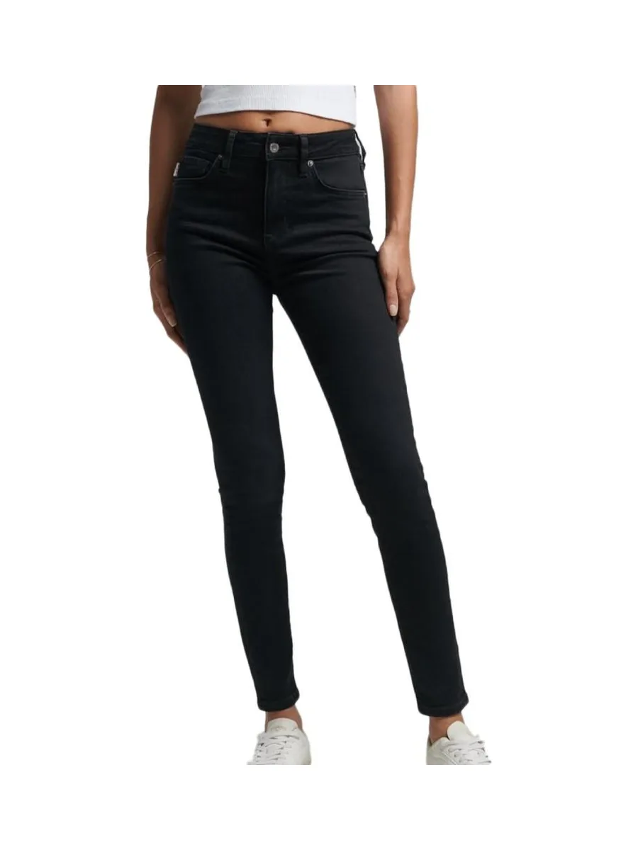 Jean Skinny Noir Femme Superdry Vintage High Rise 2