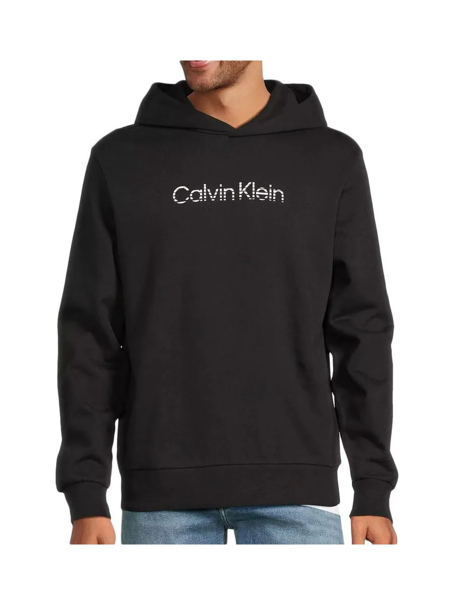 Sweat à Capuche Noir Homme Calvin Klein Jeans K10K112445 2