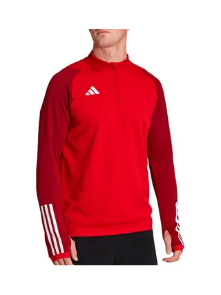 Sweat Zippé Rouge Homme Adidas HI3050 1