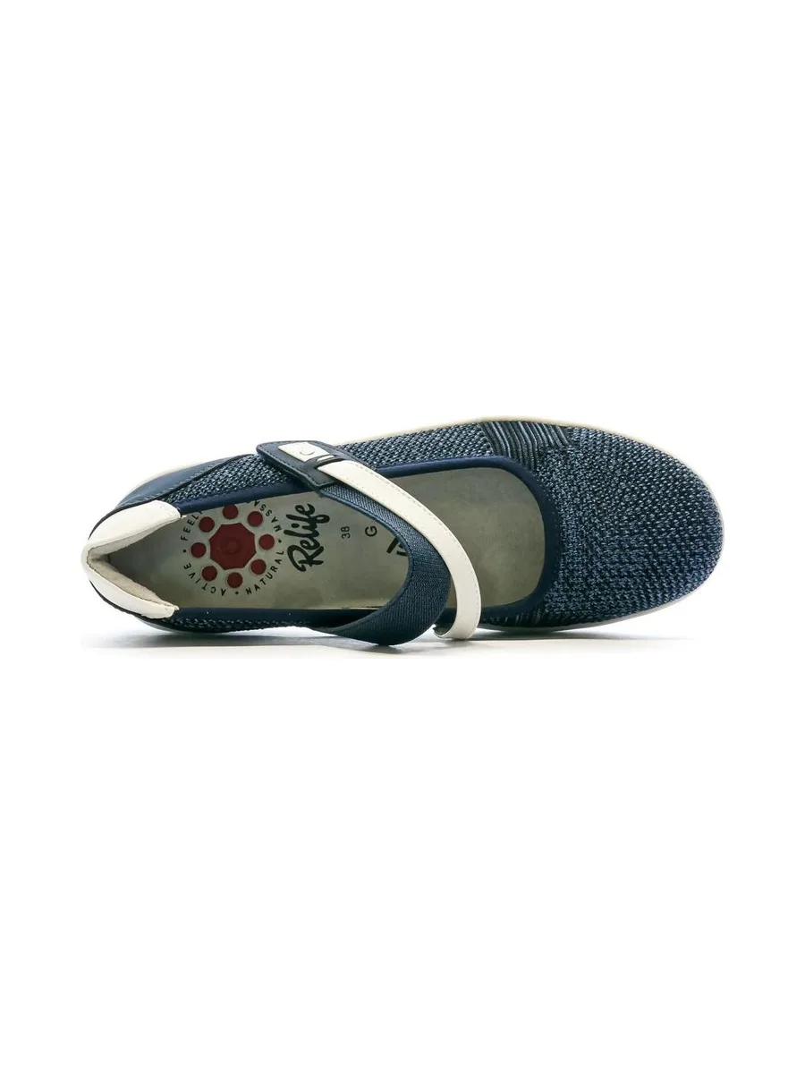 Chaussures de ville Marine Femme Relife Haol 4