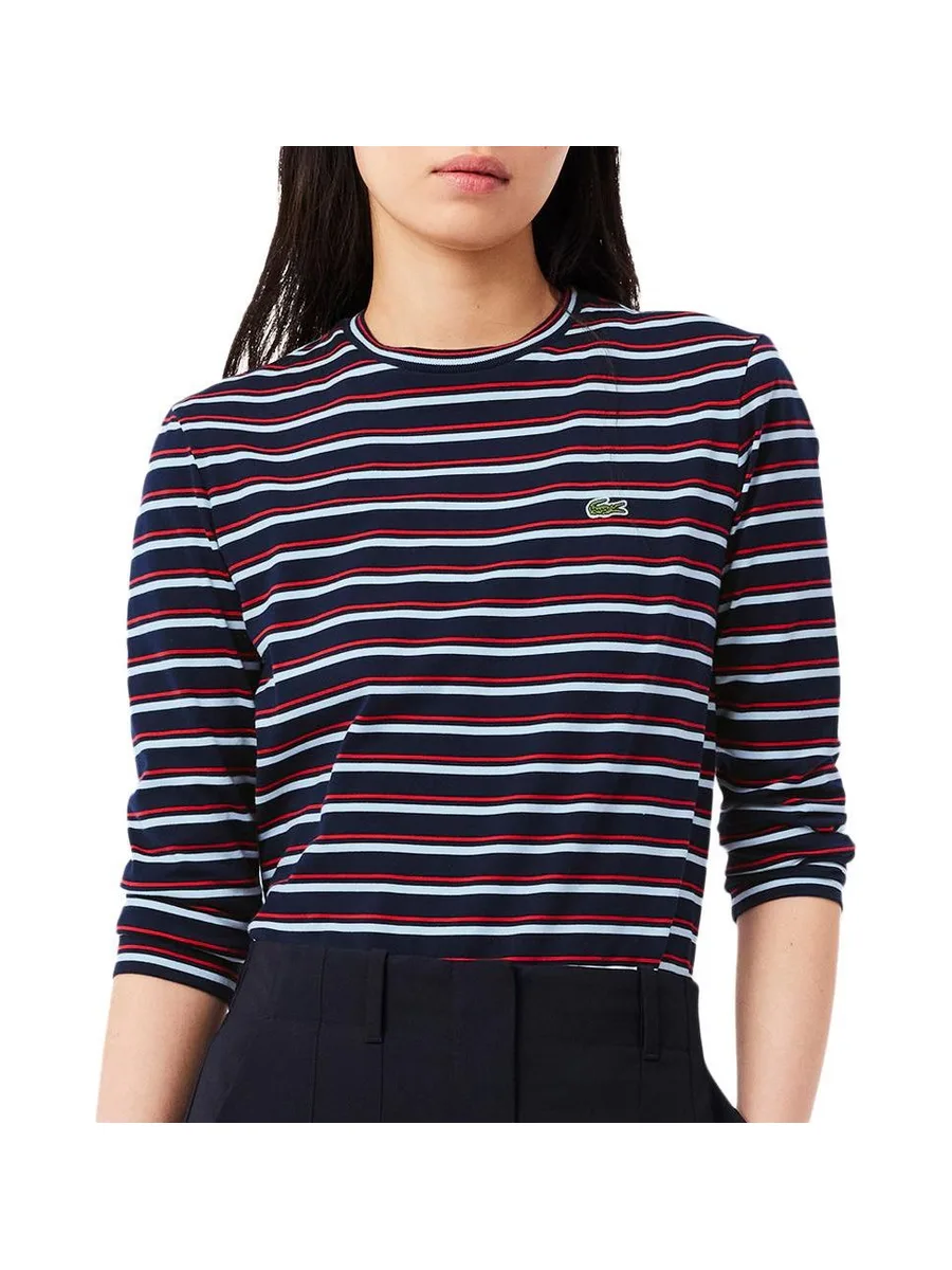 T-shirt Marine Femme Lacoste Long Sleeve 1