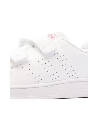Baskets Blanc/Rose Bébé/Fille Adidas Advantage Cf 7