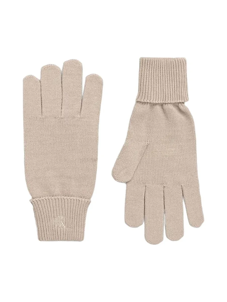 Gants Beige Femme Calvin Klein Jeans Ck Fine Gloves 2