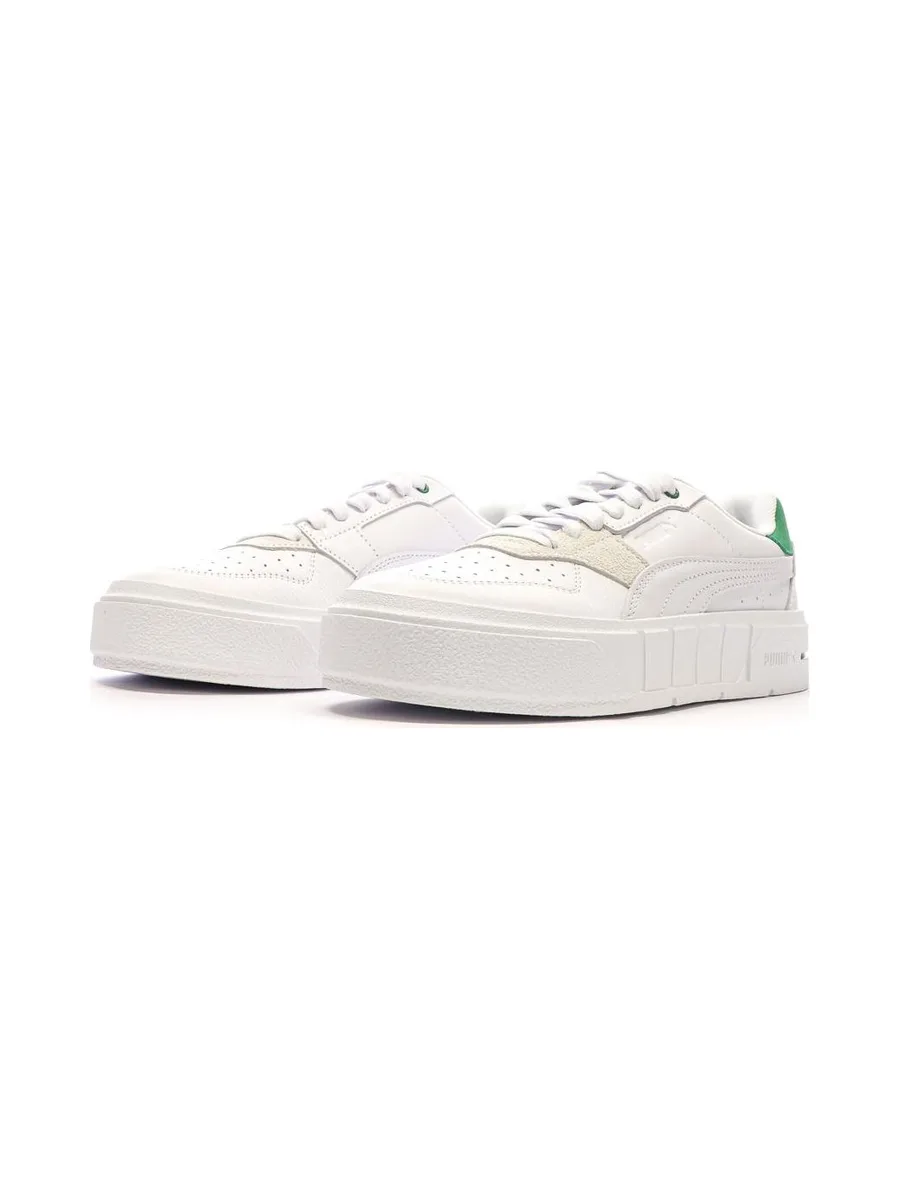 Baskets Blanches/Vertes Femme Puma Cali Court 7