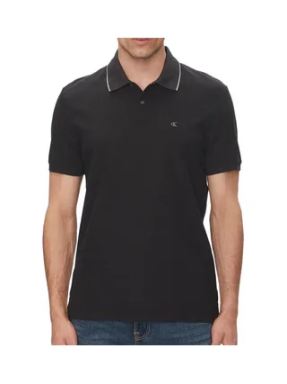 Polo Noir Homme Calvin Klein Jeans Refineds 1