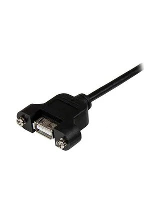 3 ft Panel Mount USB Cable A to A - F/M 2
