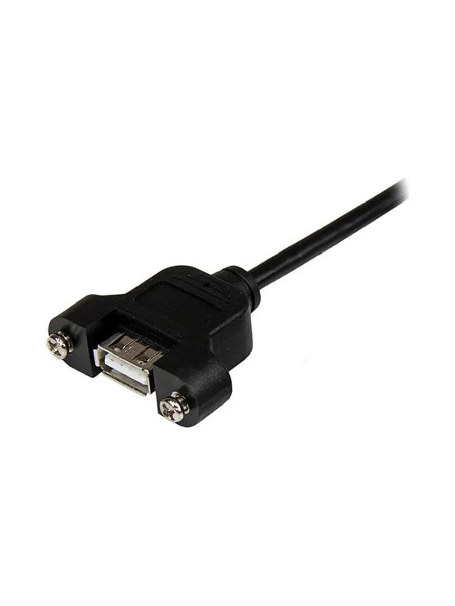 3 ft Panel Mount USB Cable A to A - F/M 2