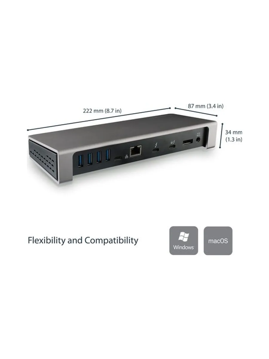 StarTech.com Dock Thunderbolt 3 - SD - D 8