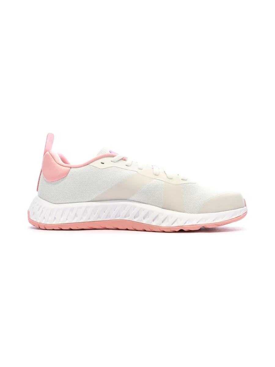 Baskets Blanches/Roses Femme Adidas Everyset Trainer 3