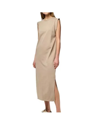 Robe Beige Femme Pieces Summer 1