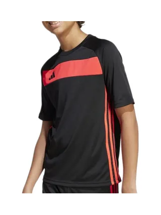 T-Shirt Noir/Rouge Homme Adidas Tiro 1