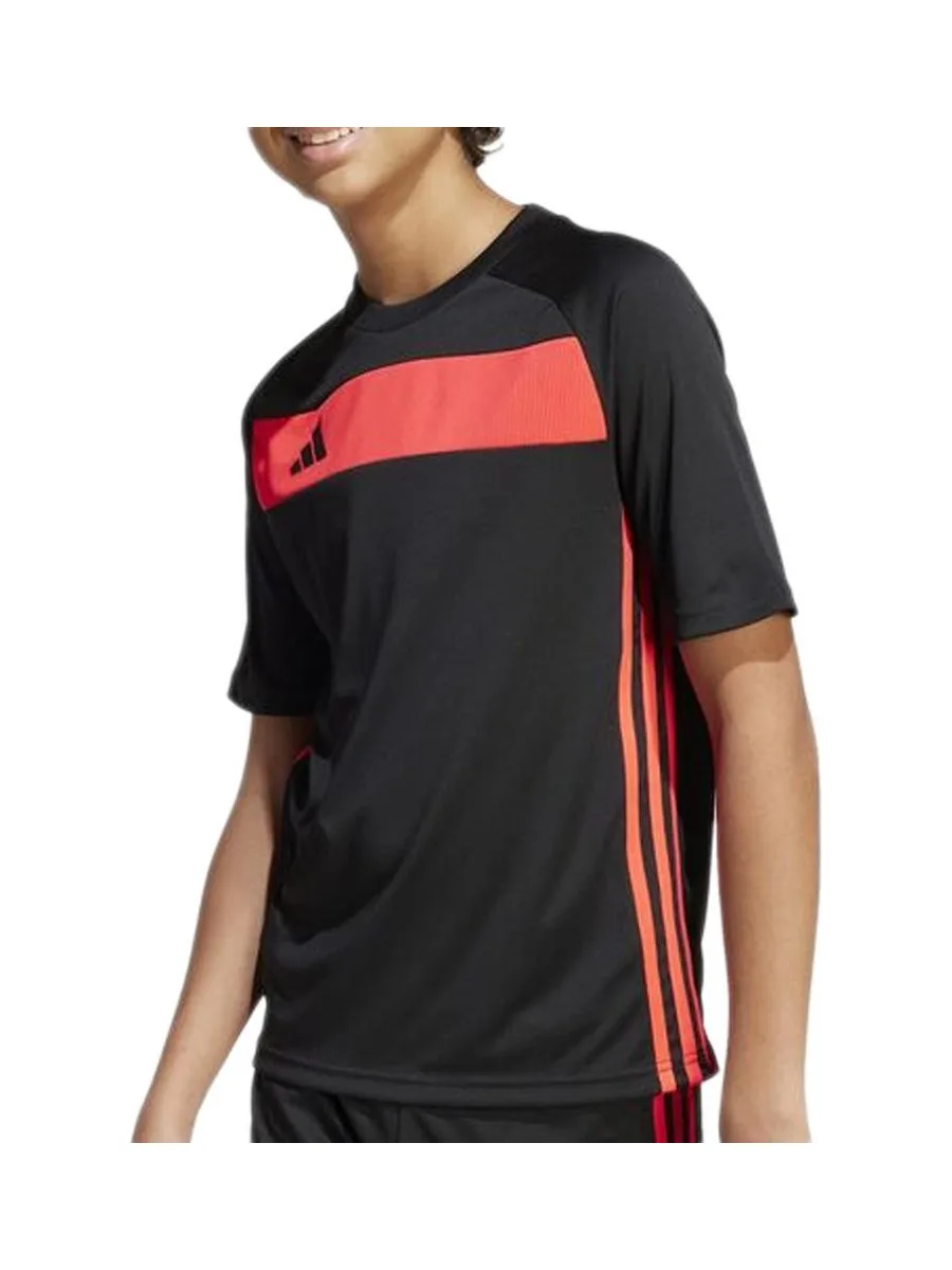 T-Shirt Noir/Rouge Homme Adidas Tiro 2