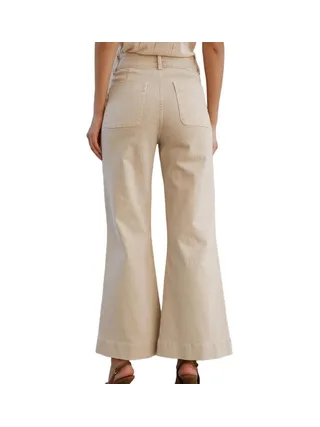 Jean Flare Beige Femme Oraije Jean Flare Elenette 2