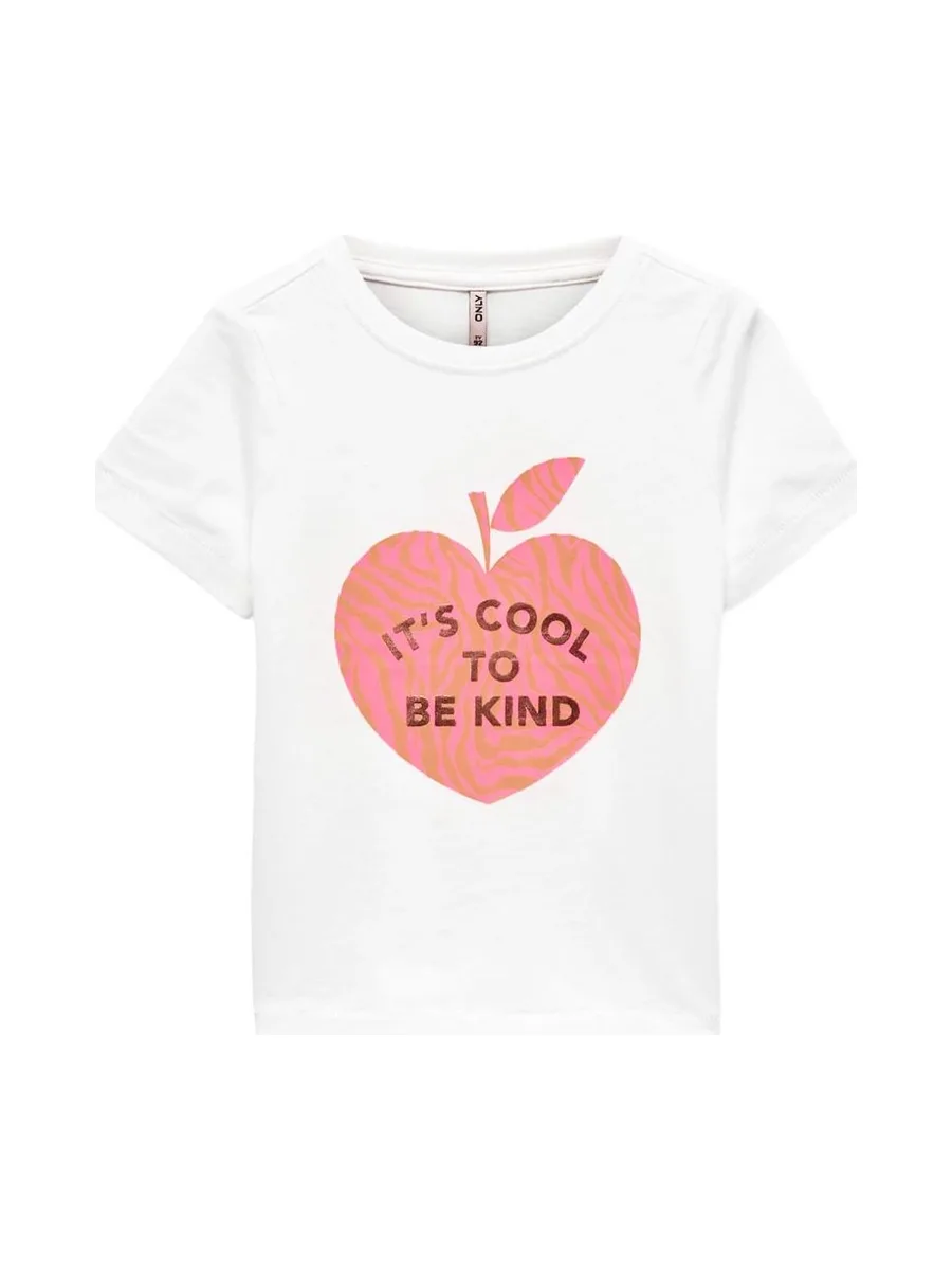 T-shirt Blanc Fille Kids Only Maggie 1