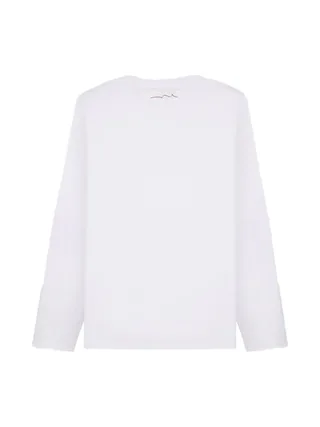 T-shirt Manches Longues Blanc Homme Teddy Smith 11017085D 2