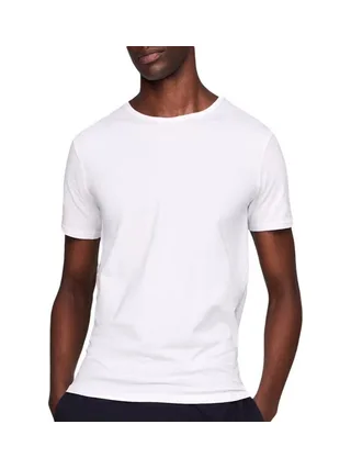 x3 T-Shirts Noir/Gris/Blanc Homme Tommy Hilfiger Stretche 2