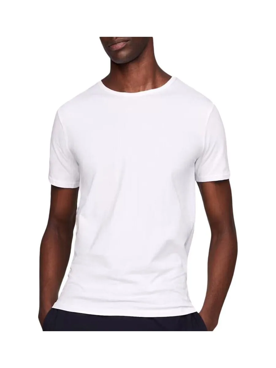 x3 T-Shirts Noir/Gris/Blanc Homme Tommy Hilfiger Stretche 3