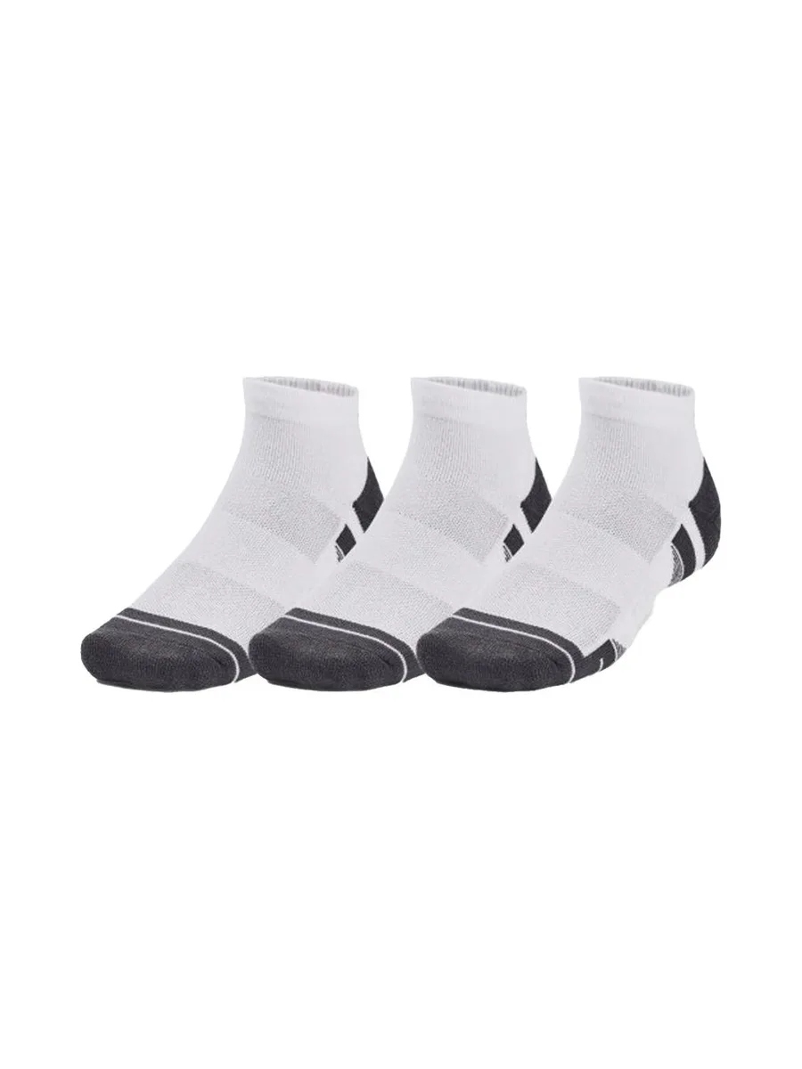 X3 Paires de Chaussettes Blanc/Gris Homme Under Armour Performance Tech 2