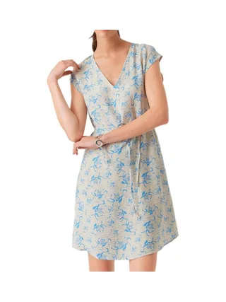 Robe Beige/Bleu Femme Vero Moda 10296346 1