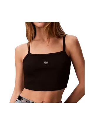 Brassière Noire Femme Calvin Klein Jeans Woven 1