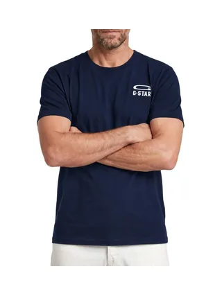 T-shirt Marine Homme G-Star Raw Chestes 1