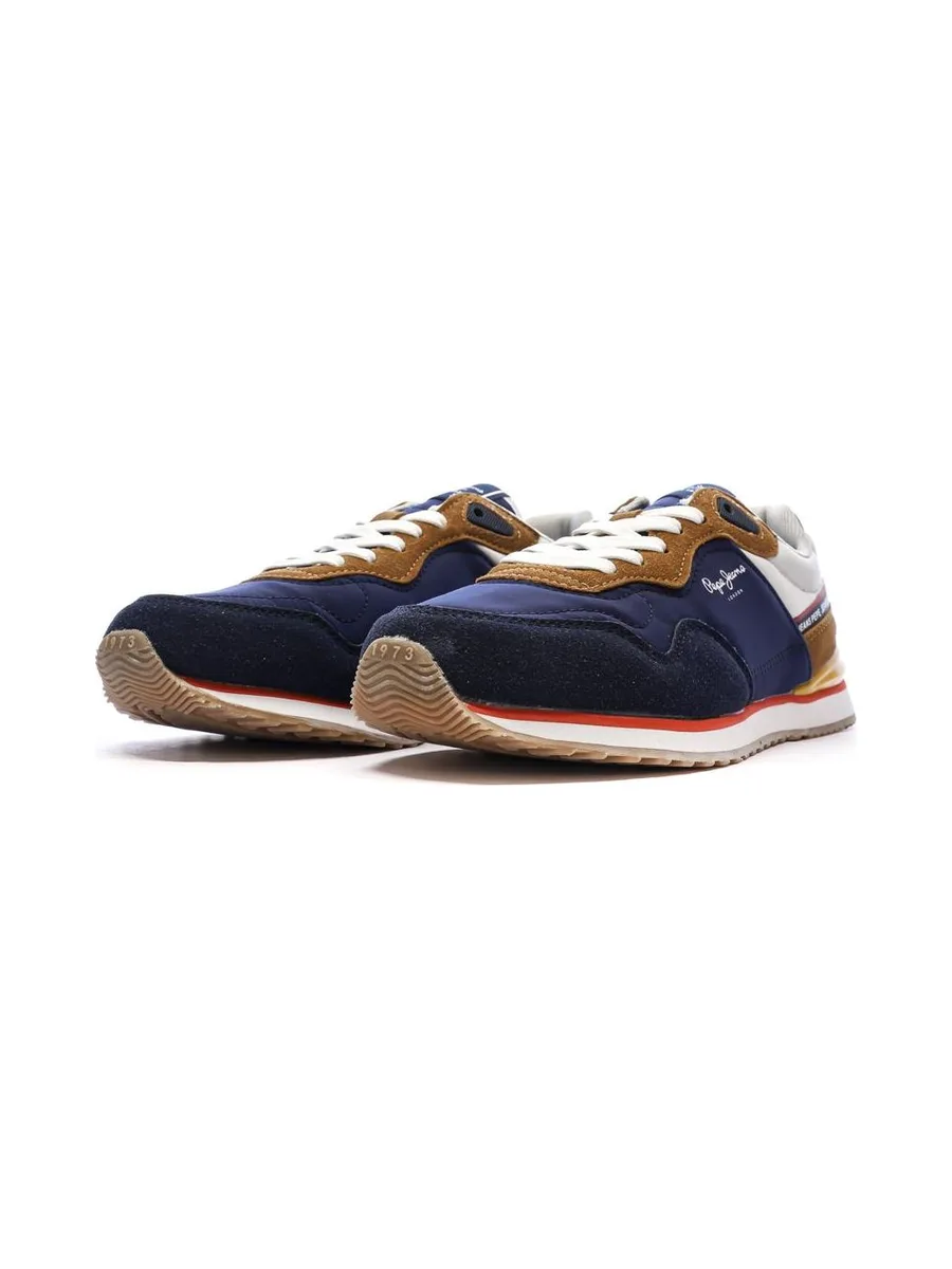 Baskets Marine/Camel/Jaune Homme Pepe jeans London 7