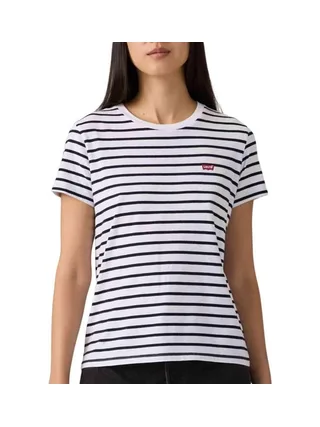 T-Shirt Blanc/bleu Femme Levi's Perfect 1 1