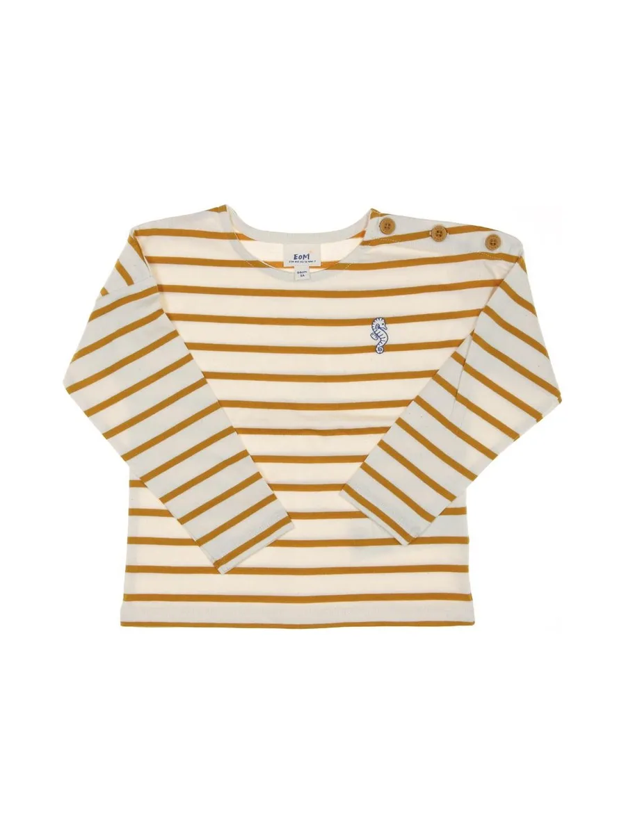 T-shirt Jaune à Rayures Enfant EOM Elorisa 2