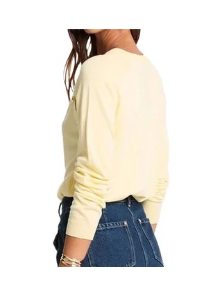 Pull Jaune Femme Morgan Boutons 2