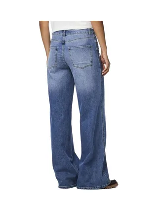 Jean Loose Bleu Femme Pieces Femma 2
