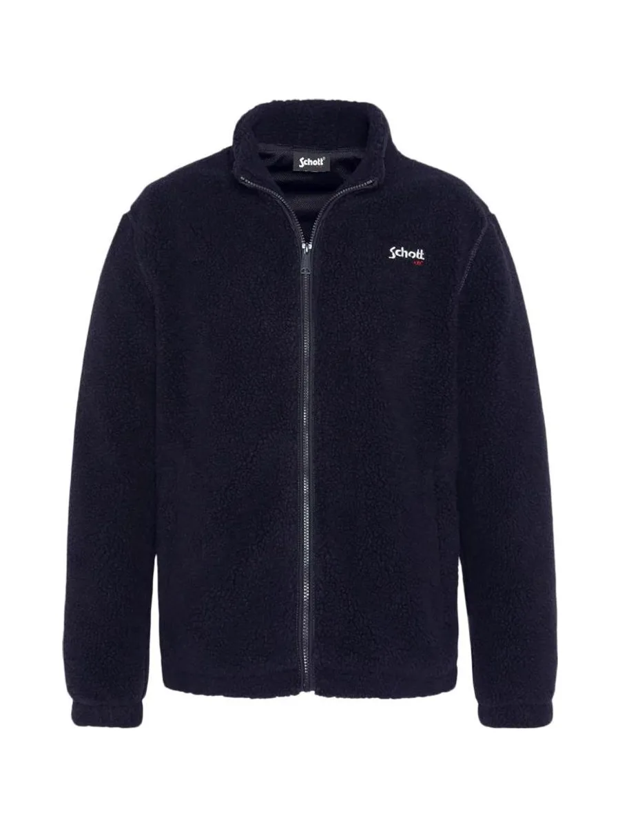 Veste Sherpa Marine Homme Schott Sherpa PLARTIC 2