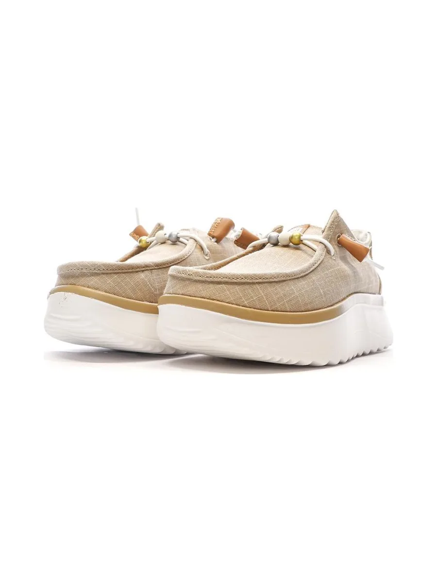 Chaussures Beiges/Dorées Femme Hey Dude Wally Sport Mesh 7