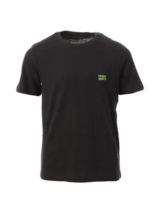 T-shirt Noir Garçon Teddy Smith 61007414D 1