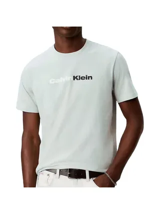 T-Shirt Vert Clair Homme Calvin Klein Jeans 30s Eu Wholesale 1