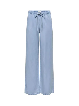 Pantalon Bleu Femme JDY Mira Mw Wide String 2
