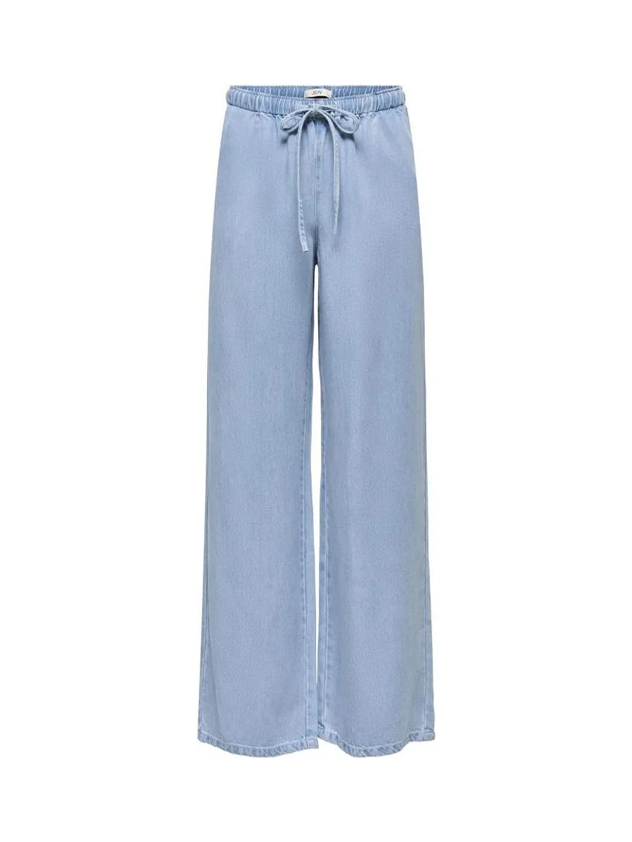 Pantalon Bleu Femme JDY Mira Mw Wide String 2