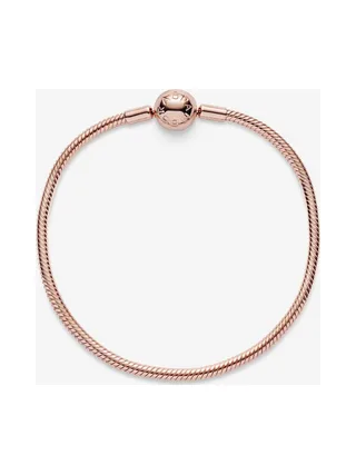 Pandora - Bracelet chaîne Serpent en plaqué or rose 14 carats 3
