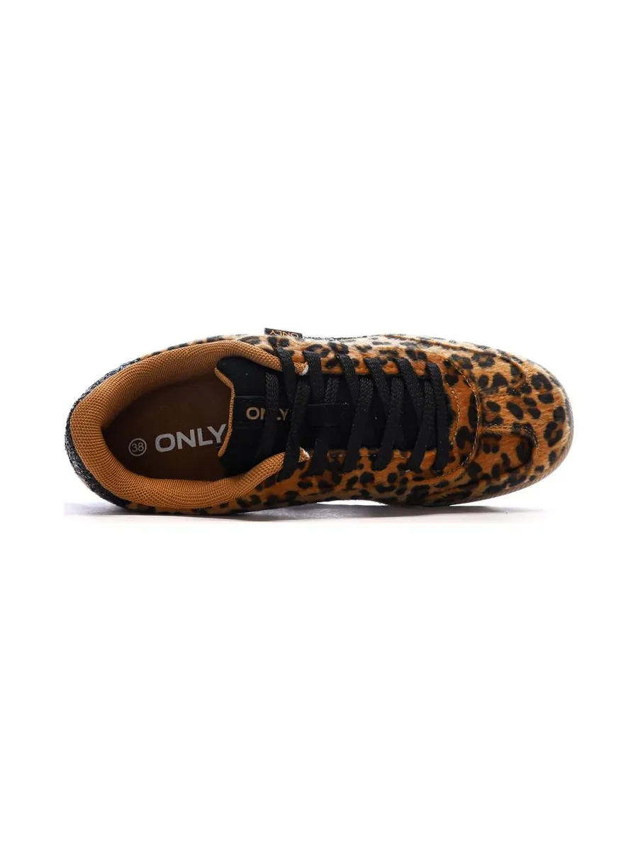 Baskets Camel/Noires Femme Only Sandra 5