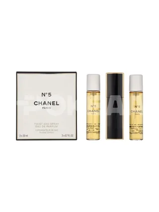 Chanel No 5 Giftset 60ml - 2x Edp Spray Refill 20Ml/1x Edp Spray 20Ml - Twist and Spray 1