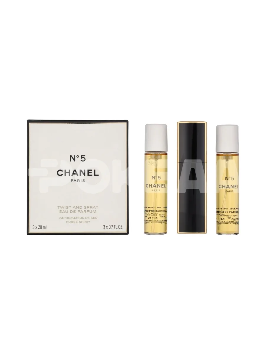 Chanel No 5 Giftset 60ml - 2x Edp Spray Refill 20Ml/1x Edp Spray 20Ml - Twist and Spray 1