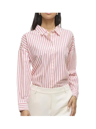 Chemise Blanc/Rouge Femme Vila Sereen 1
