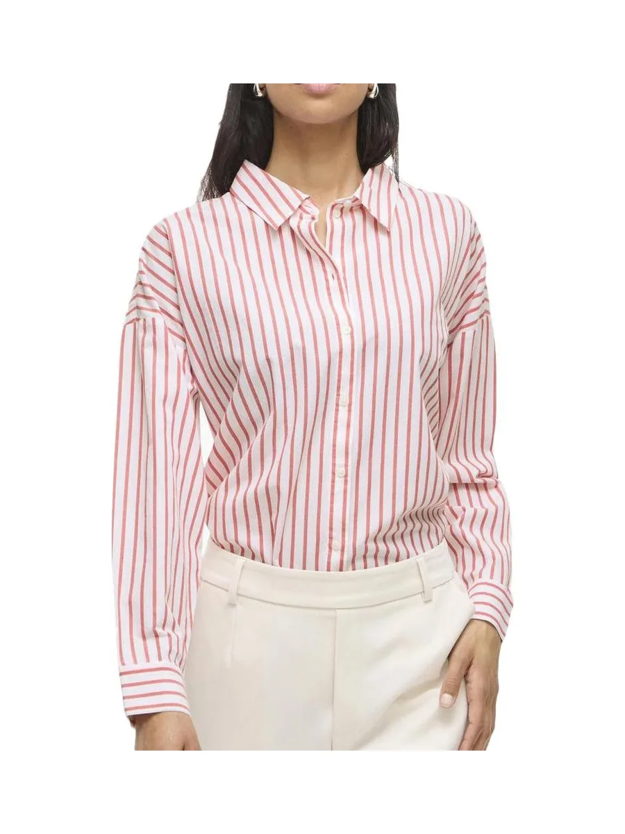 Chemise Blanc/Rouge Femme Vila Sereen 2
