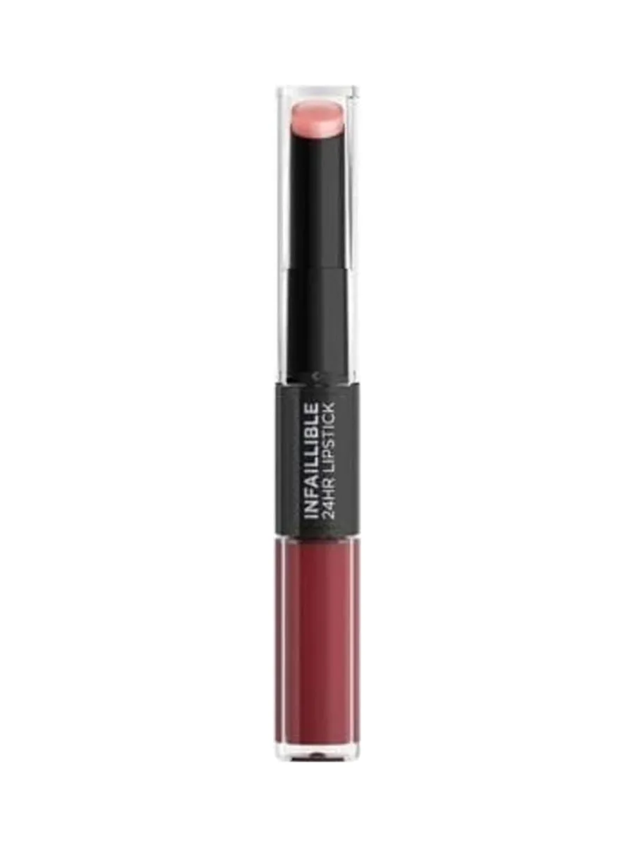 Duo Rouge à Lèvres Longue Tenue Infaillible 24H L'Oréal Paris 502 Red To Stay 2