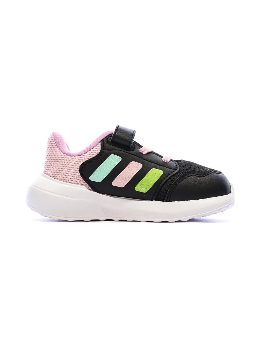 Baskets Noir/Rose Bébé Fille Adidas Tensaur Run 3.0 El 2