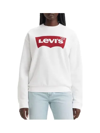 Sweat Blanc Mixte Levi's Droit Batwing 1