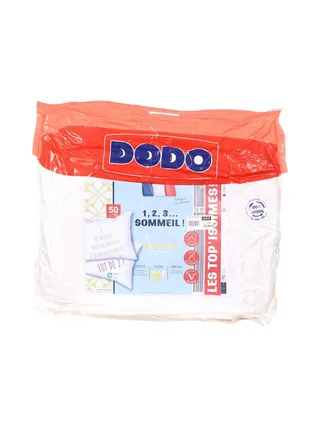 x2 Oreillers Blanc Dodo 123 sommeil 50x70 1