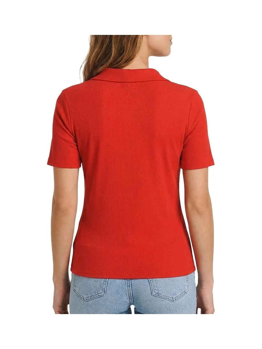 Polo Rouge Femme Morgan DROSSO 3