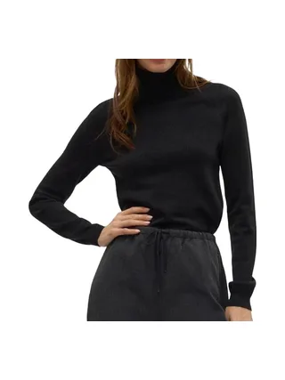 Pull Noir Femme Vero Moda Happyshine 1